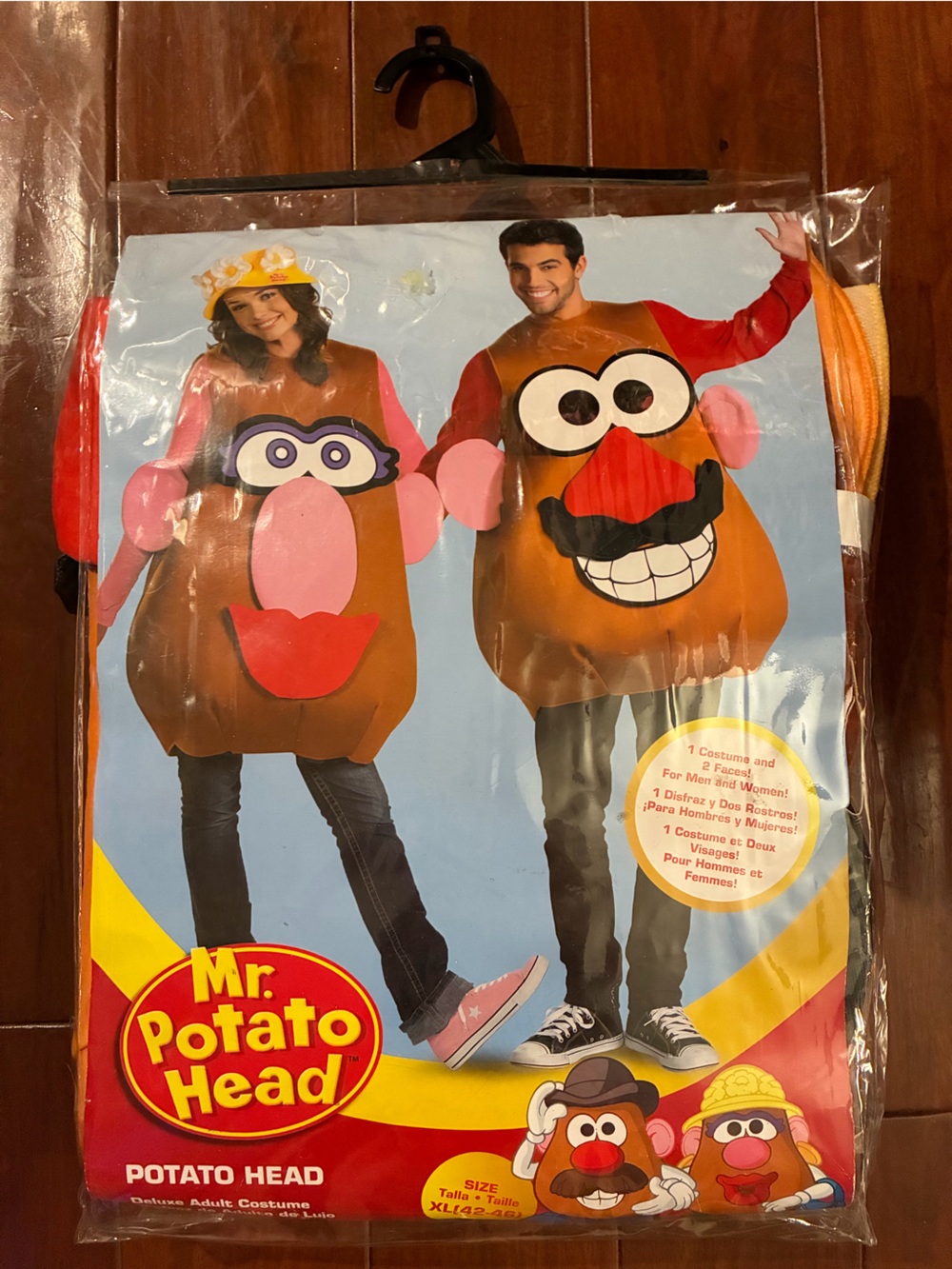 Mr.& Mrs. Deluxe Potato Head Halloween Costume-Standard Adult size XL (42-45)
